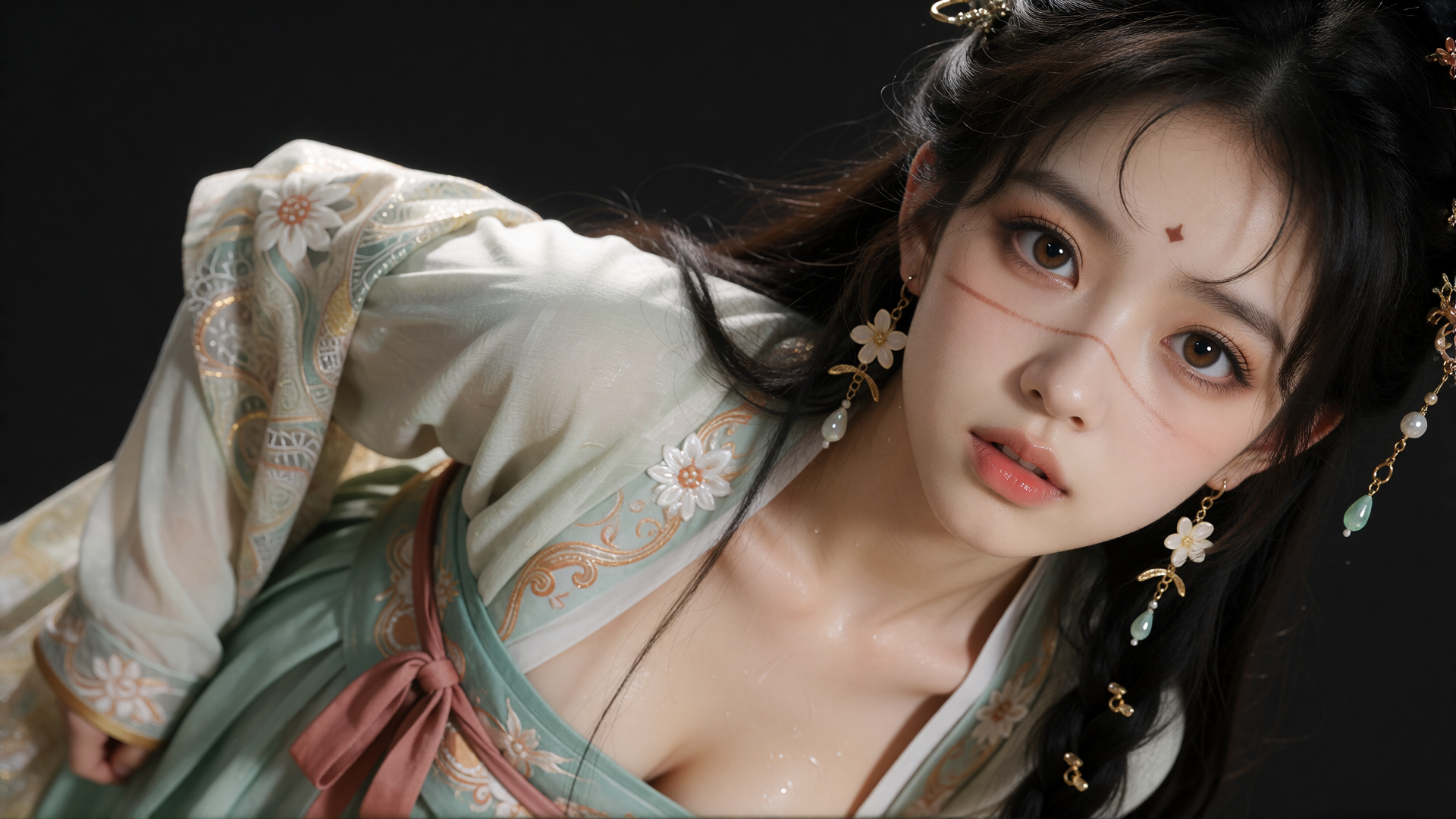 古风美人静谧优雅