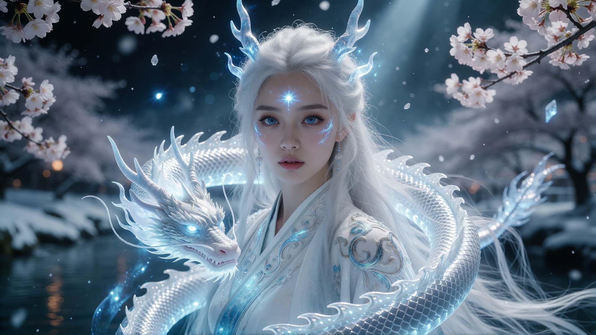 冰雪龙女与樱花